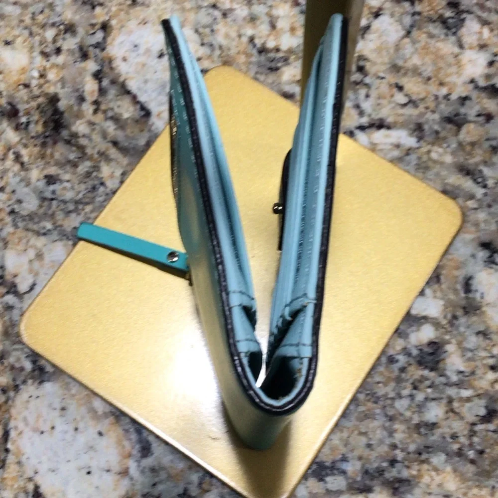 Kate Spade Aqua and Gold Wallet
